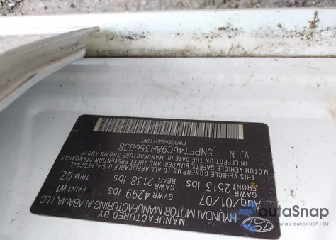 2008 Hyundai Sonata Gls from USA, damaged, VIN 5NPET46C98H356838